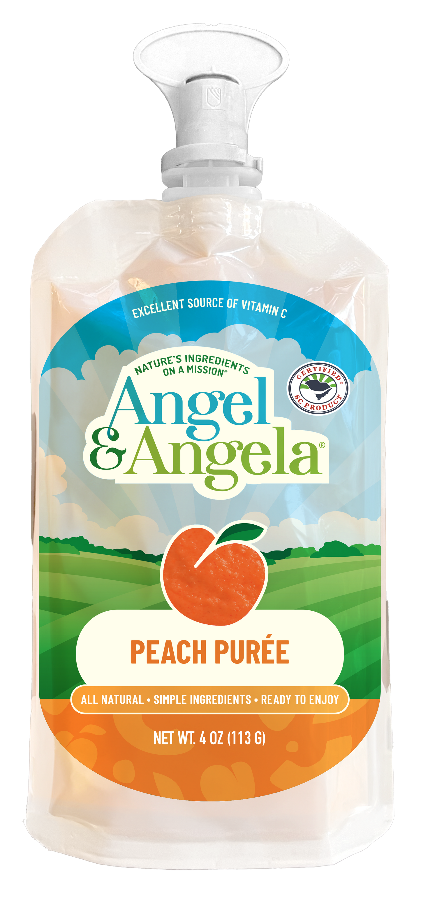 Shop | Simple Fruit 4oz Peach Puree